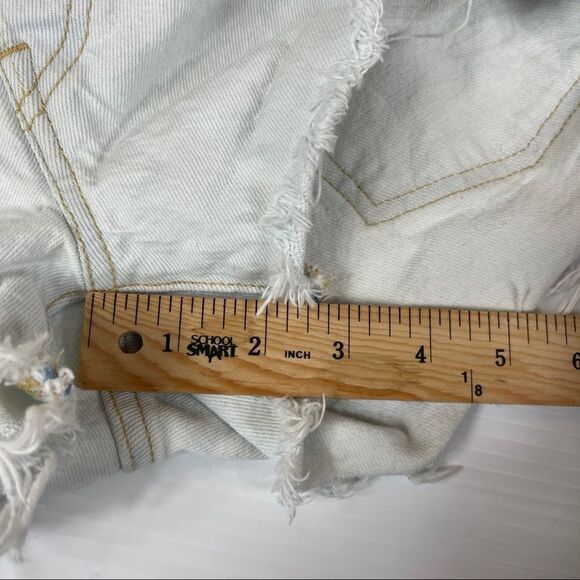 Levi’s 501 Denim Cut Off Shorts Distressed Frayed Women's Size 25 - Picture 10 of 11